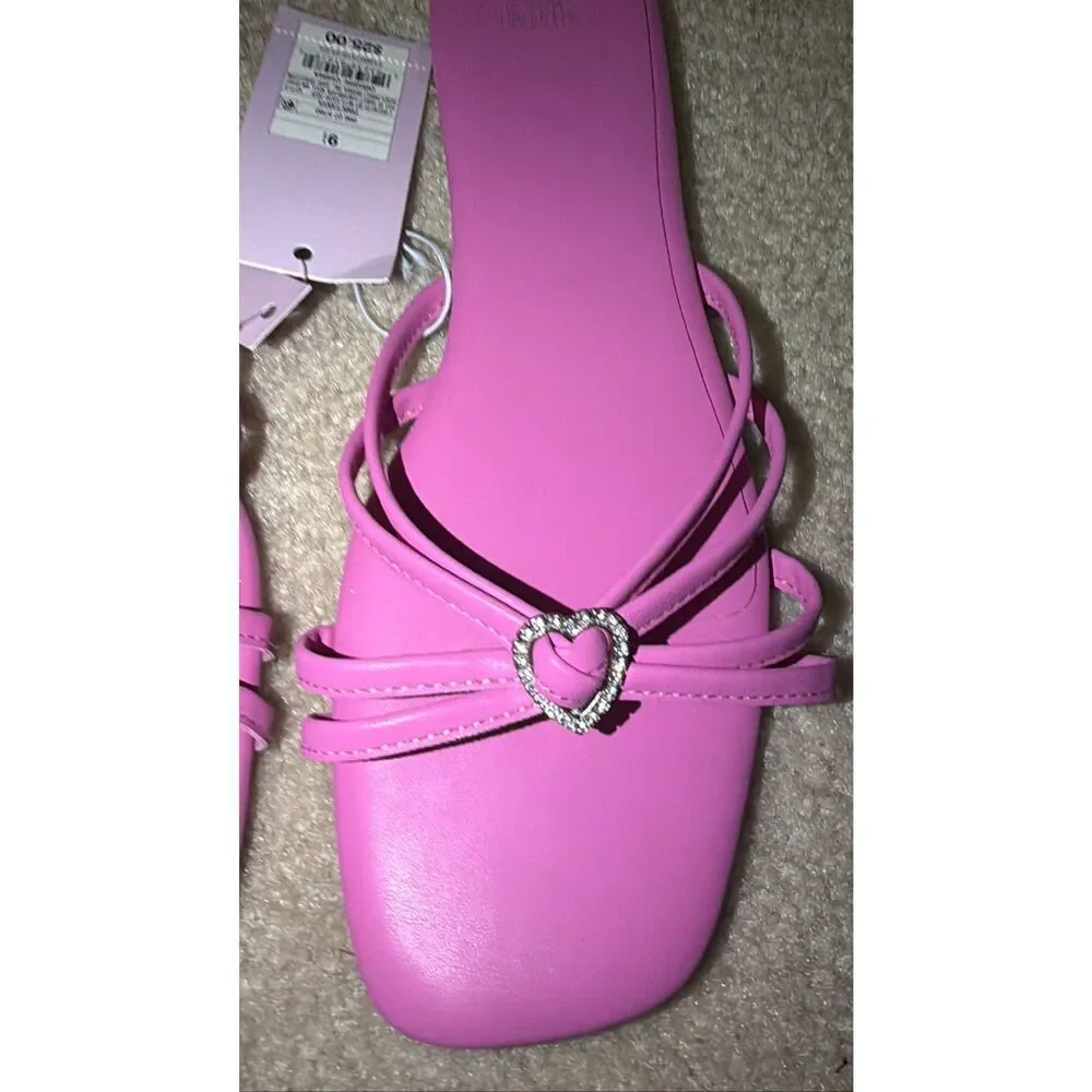 Wild Fable Pink Flats sandals 9.5 NWT
